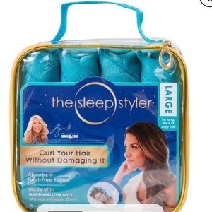 8 Count The Sleep Styler Hair Curlers, Absorbent Heat Free Rollers,Large